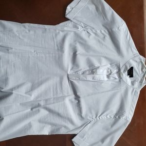 Short sleeve band collar dress shirt from Zara